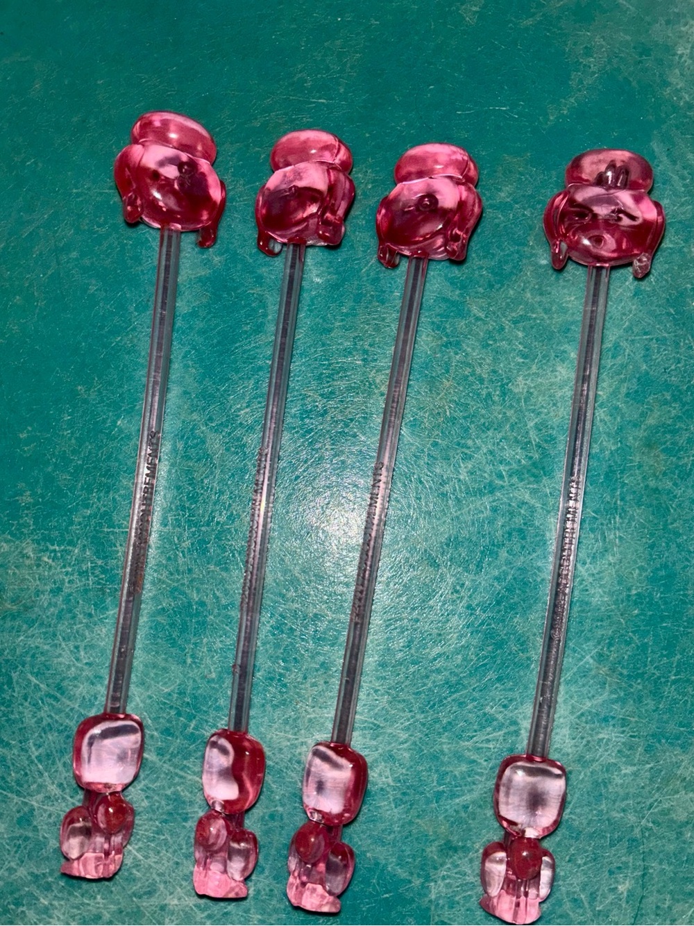 Pink Poodle Swizzle Sticks